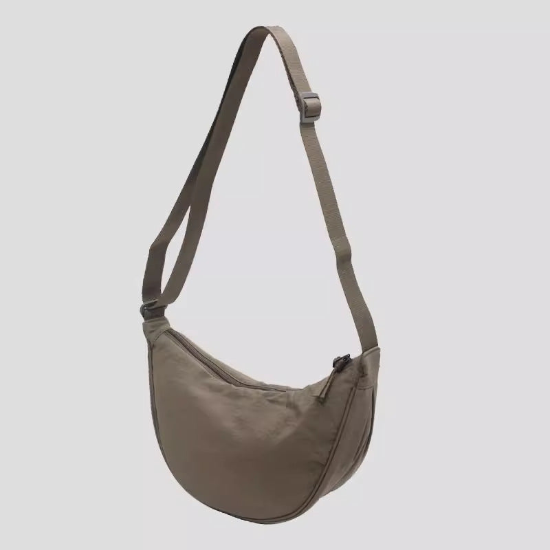 Women's Large Capacity PU Nylon Crossbody Bag | Adjustable Casual Shoulder Bag