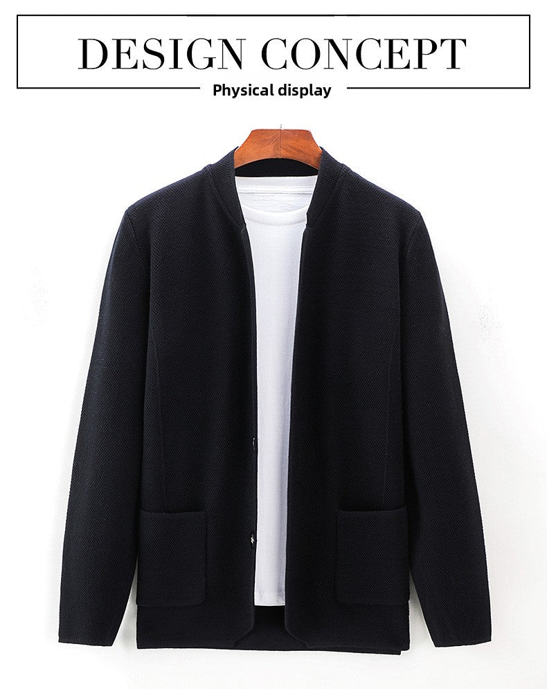 Supplier image for Men's Non-Iron Knit Cardigan