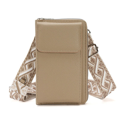 Women's PU Crossbody Wallet Bag | Multi-Compartment Phone Purse