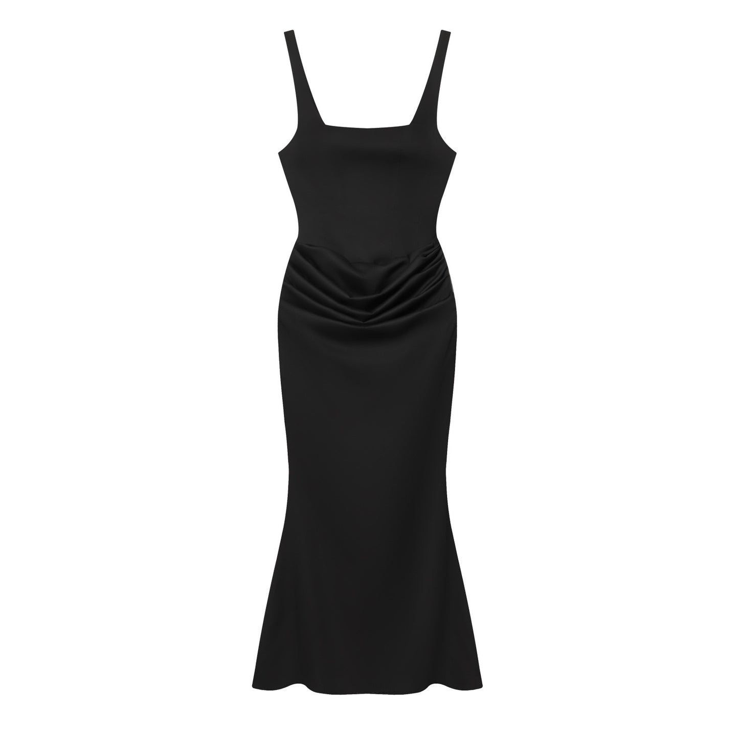 Women's Square Neck Mermaid Gown | Backless Bodycon Formal Evening Dress