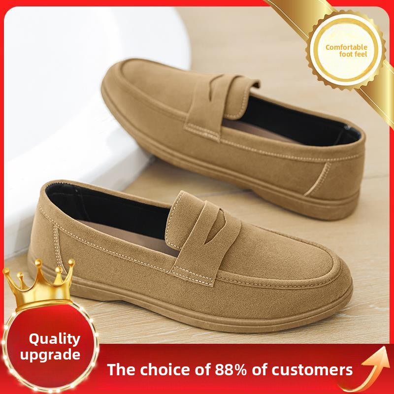 Men's Retro Mesh Slip-On Penny Loafers | Thick Sole Casual Dress Shoes