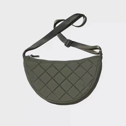 Women's Large Capacity PU Nylon Crossbody Bag | Adjustable Casual Shoulder Bag