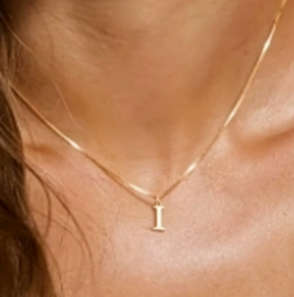 Personalized Initial Letter Necklace | Stainless Steel A-Z Pendant