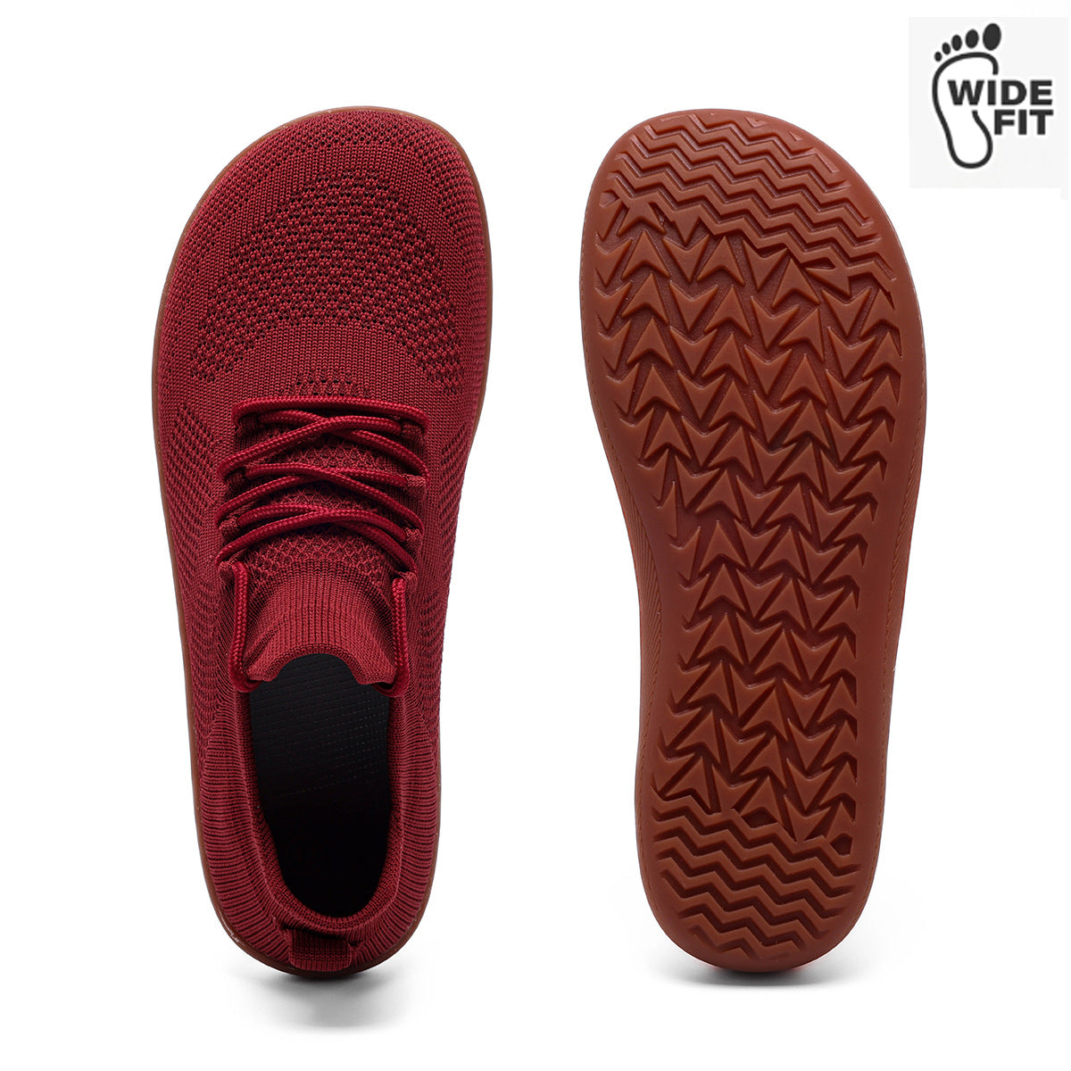 Men's Lightweight Knit Sneakers | Rubber Sole Casual Walking Shoes