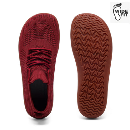 Men's Lightweight Knit Sneakers | Rubber Sole Casual Walking Shoes
