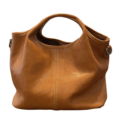 Women's Leather Crossbody Dumpling Bag | Retro Zipper Shoulder Bag