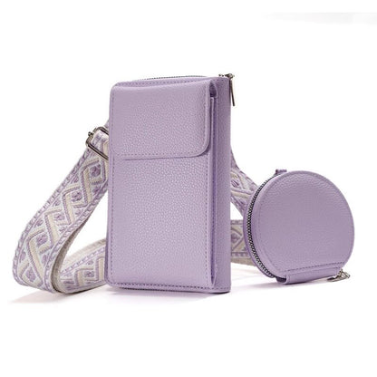 Women's PU Crossbody Wallet Bag | Multi-Compartment Phone Purse