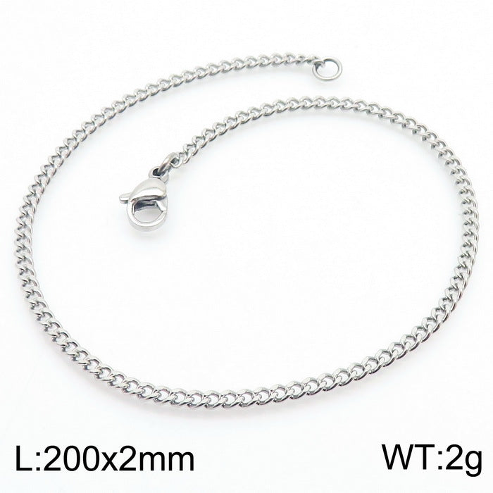 Men's Cuban Link Titanium Steel Chain Bracelet | Unisex Bold Wrist Jewelry