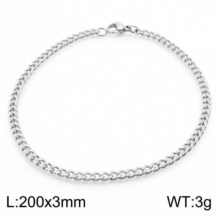 Men's Cuban Link Titanium Steel Chain Bracelet | Unisex Bold Wrist Jewelry
