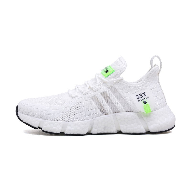 Men's Knit Lightweight Running Sneakers | EVA Sole Athletic Shoes