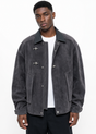 Men's Faux Suede Work Jacket | Airplane Buckle Casual Outwear Coat