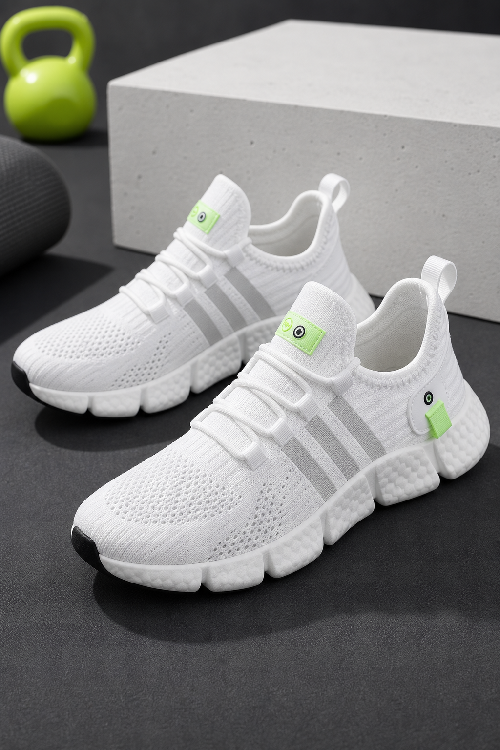 Premium product image of Men's Knit Lightweight Running Sneakers