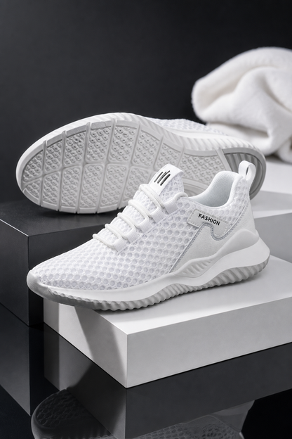 Premium product image of Men's Breathable Mesh Running Shoes in a performance studio setting