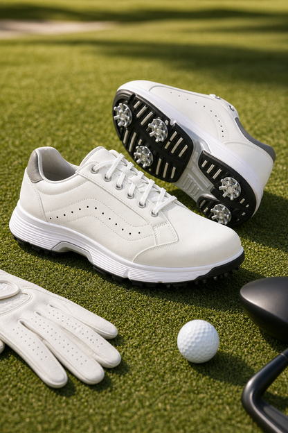 Premium product image of Men's Waterproof Anti-Slip Spiked Golf Shoes