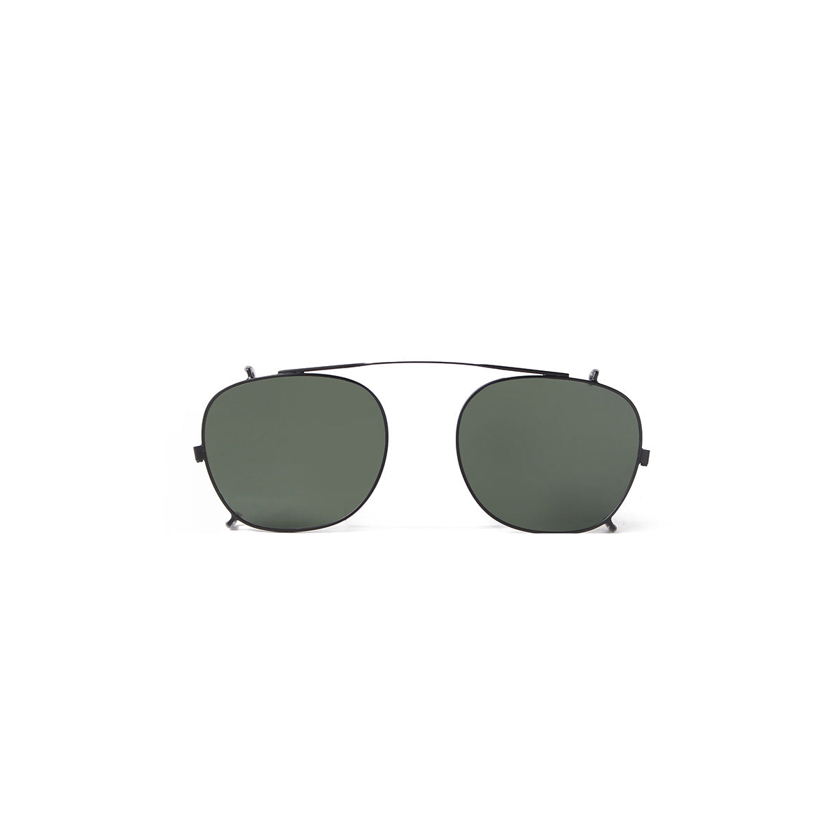 C3 black G15 polarized clip-on sunglasses, clean text-free product image