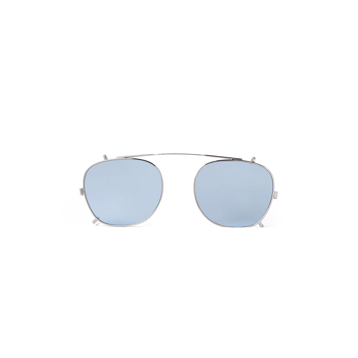 C4 blue non-polarized clip-on sunglasses, clean text-free product image