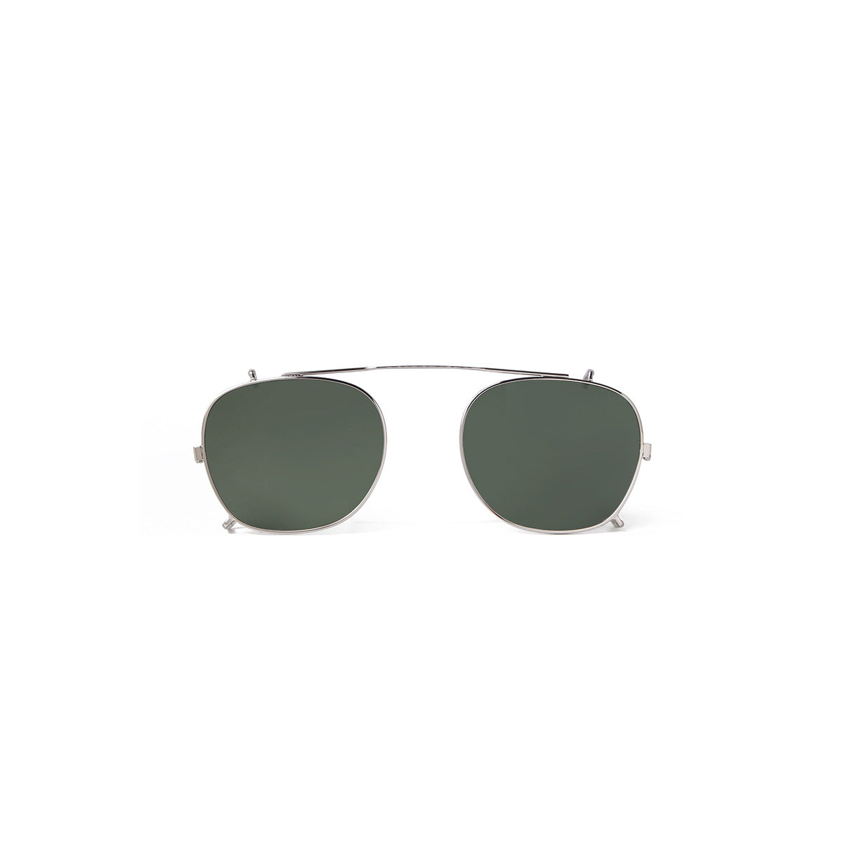 C5 silver G15 polarized clip-on sunglasses, clean text-free product image