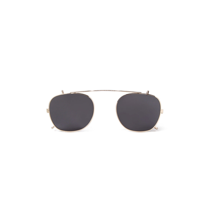 C6 gold gray polarized clip-on sunglasses, clean text-free product image