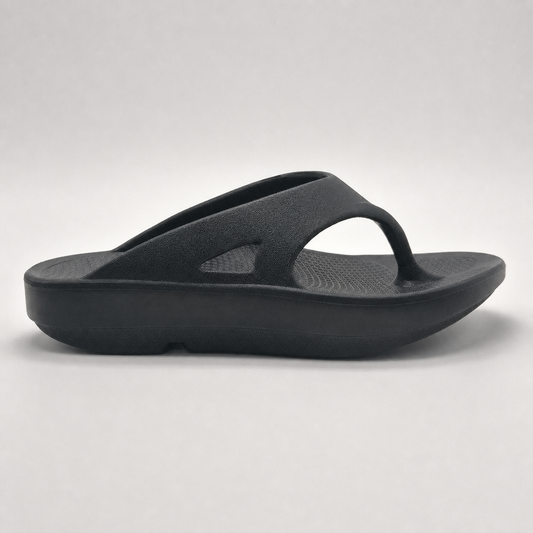Black arch support EVA flip flop product view