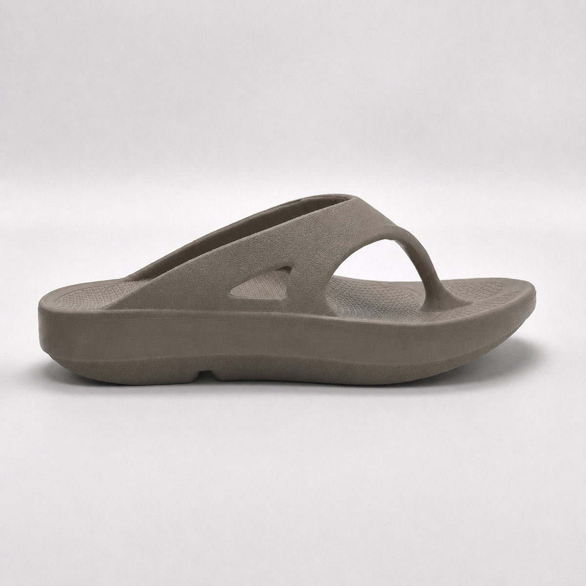 Brown-gray arch support EVA flip flop product view