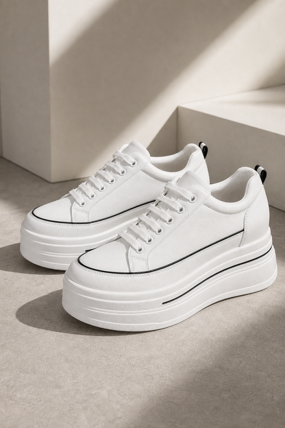 Premium product image of Women's Height Increasing Platform Sneakers in a studio setting